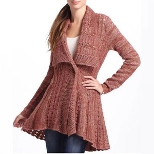 Anthropologie Alldays Pleated Long Cardigan